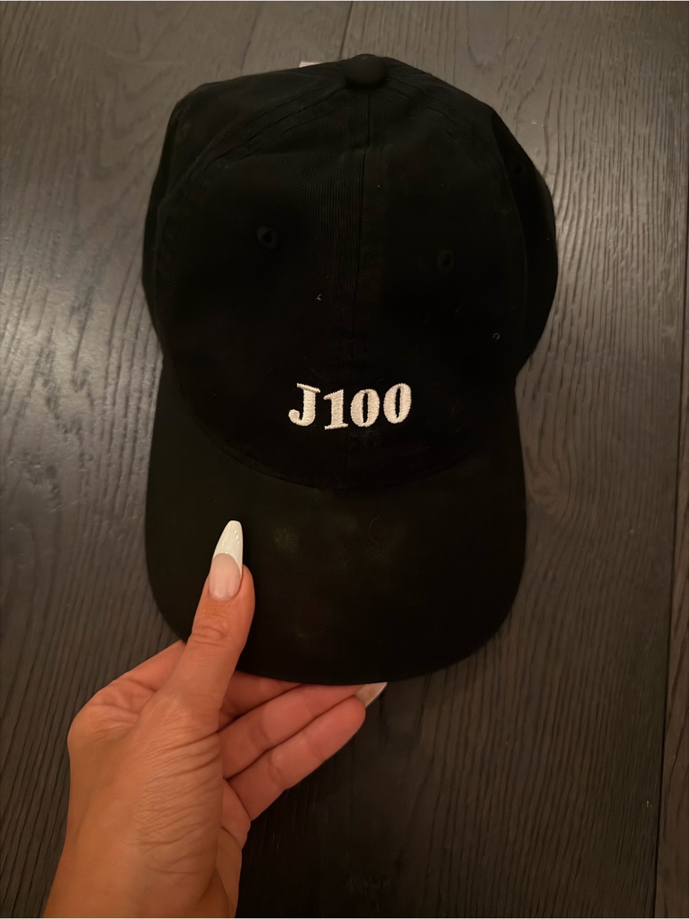 Black J100 Embroidered Baseball Cap Algemeiner Jewish NWT never worn